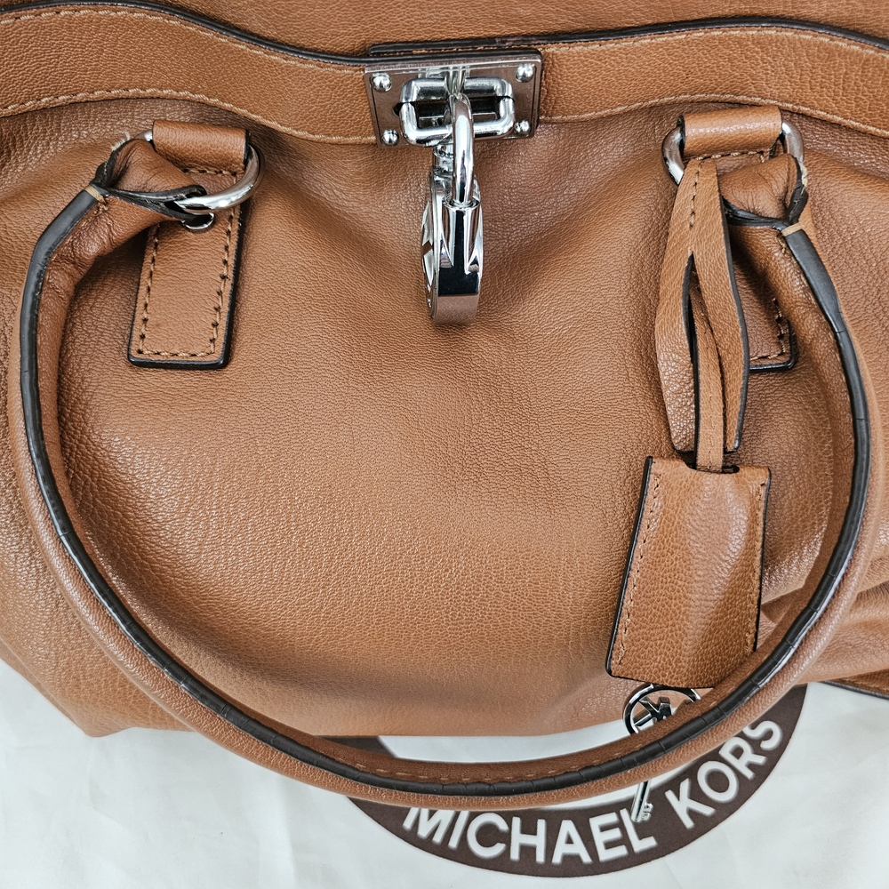 Michael Kors Tan Satchel with Silver Hardware - Picture 15 of 16